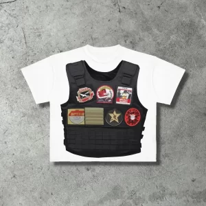 Y2k High Street Graphic T Shirts Clothing Print Cotton Oversized Pattern Printed Men T-shirt Round Neck Retro Loose Tops Unisex