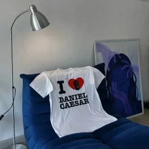 New Men's Women's Y2K Retro Fashion Top Hip Hop T-Shirt I Love Daniel Caesar Shirt Casual Loose T-Shirt Unisex